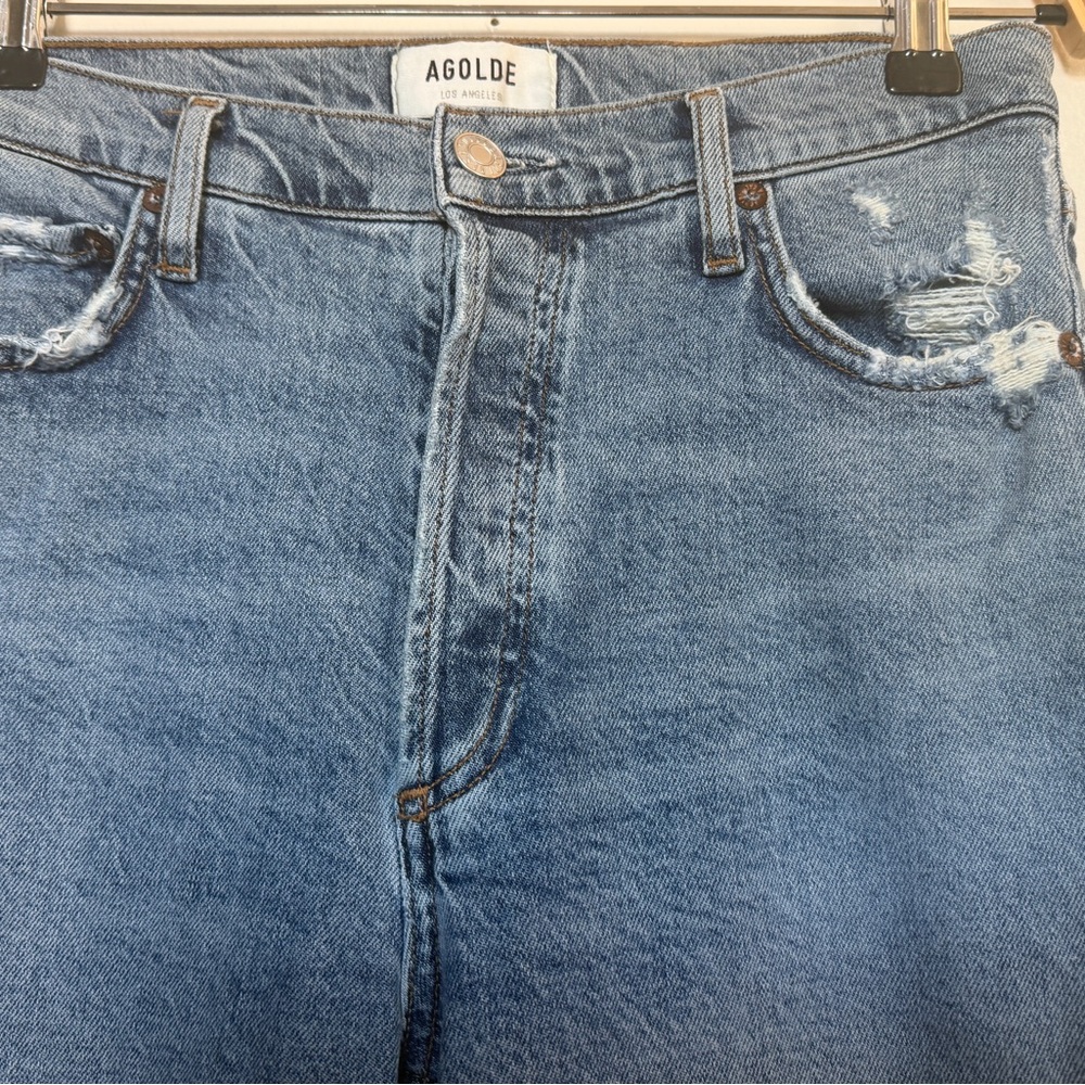 Agolde Light Blue Ankle Jeans - Picture 3 of 12